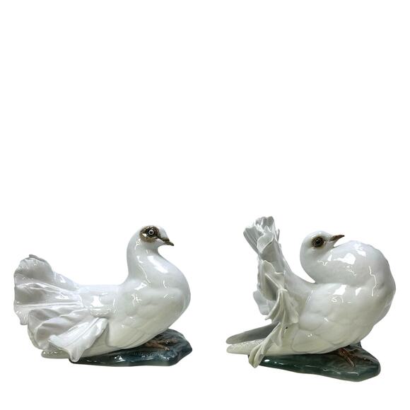 Rosenthal Porcelain 'Courting Doves' by Fritz Heidenrich Germany Mid Century - Picture 8 of 13